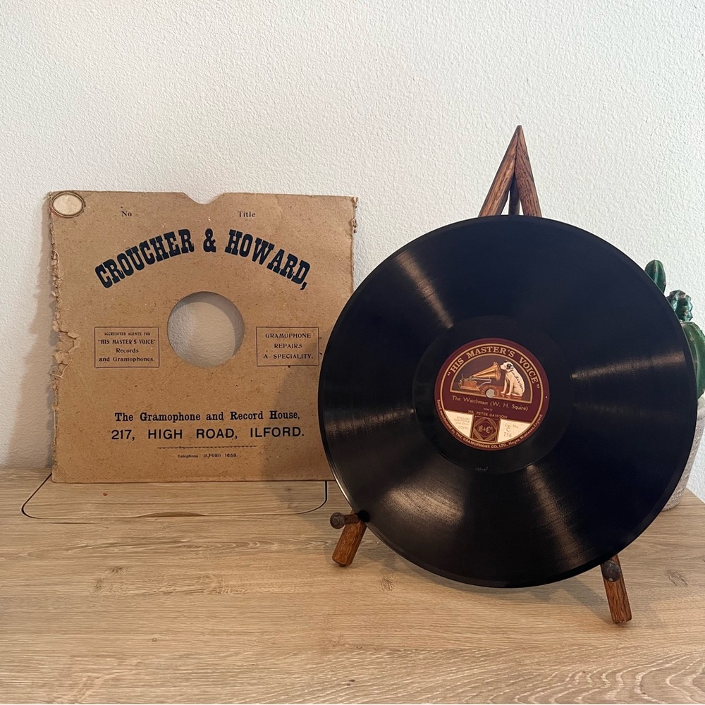 HMV Peter Dawson C756 78 RPM The Watchman The Cobbler’s Song Shellac